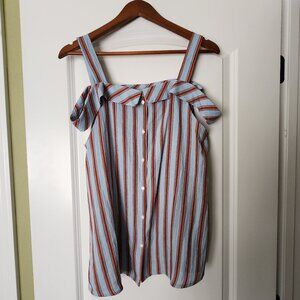 Light blue striped blouse